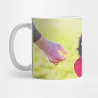 Dog fetch frisbee Mug